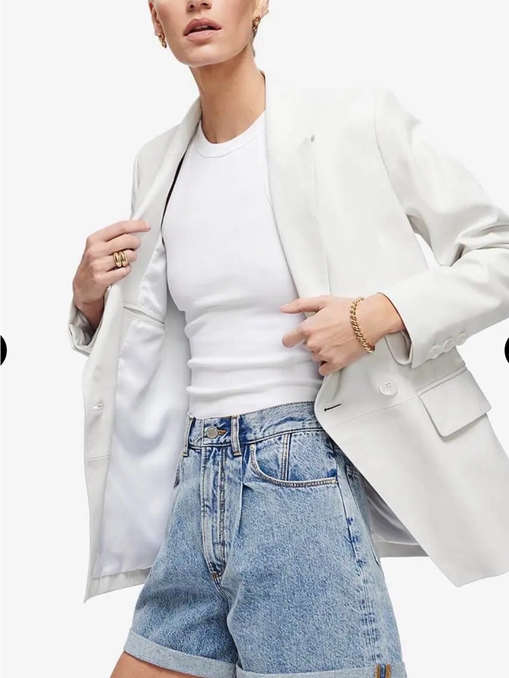 Anine Bing Light Blue Denim shorts